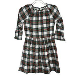 Gap Dress Girls Size XXL Kids Plaid White Red Blue Cotton Kids Holiday Fall
